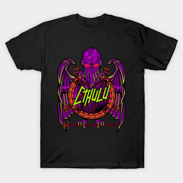 Cthulhu Rocks T-Shirt by nadzeenadz